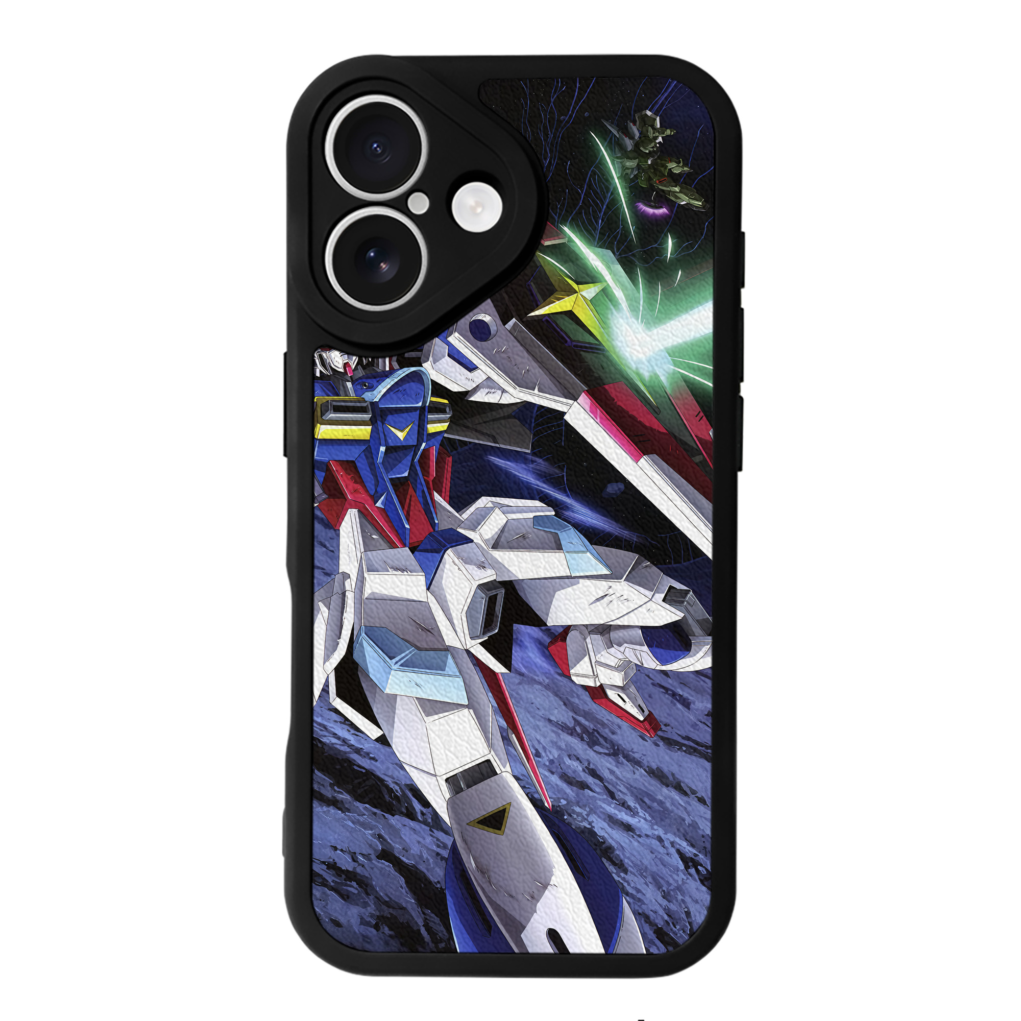 （画像用） 機動戦士ガンダム Mobile Suit Gundam 【iPhone 16シリーズ対応】シリコンスマホケース（レザー調） 材質：シリコン